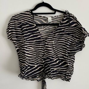 Zebra Print Blouse